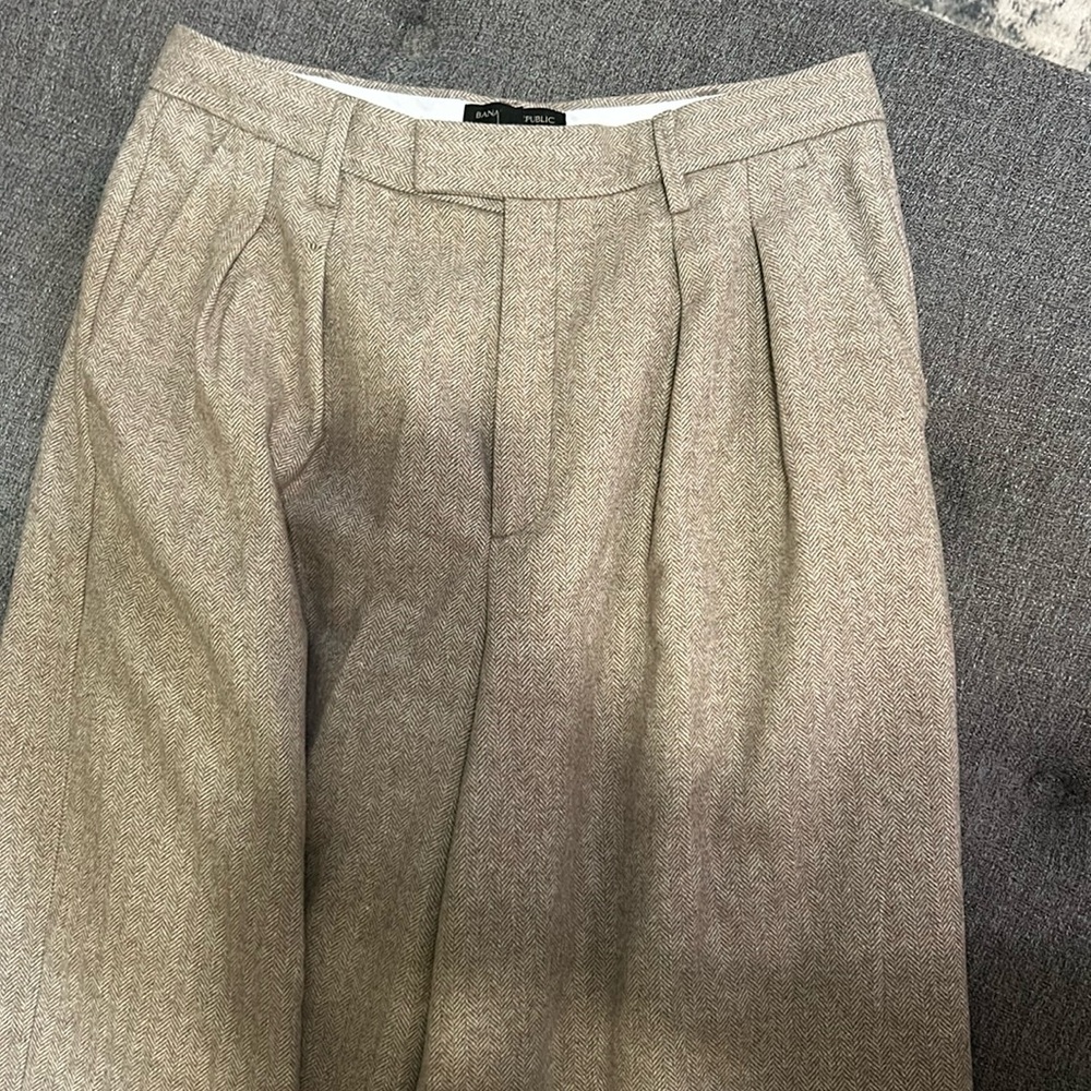 Banana Republic Tan Wide Leg Pants